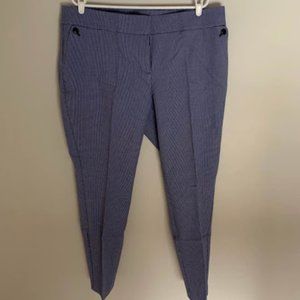 LOFT Plus Skinny Houndstooth Ankle Pants